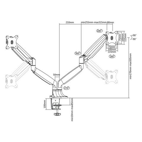 TV Mount TooQ DB3132TNR-S Silver TV Mount TooQ DB3132TNR-S Silver