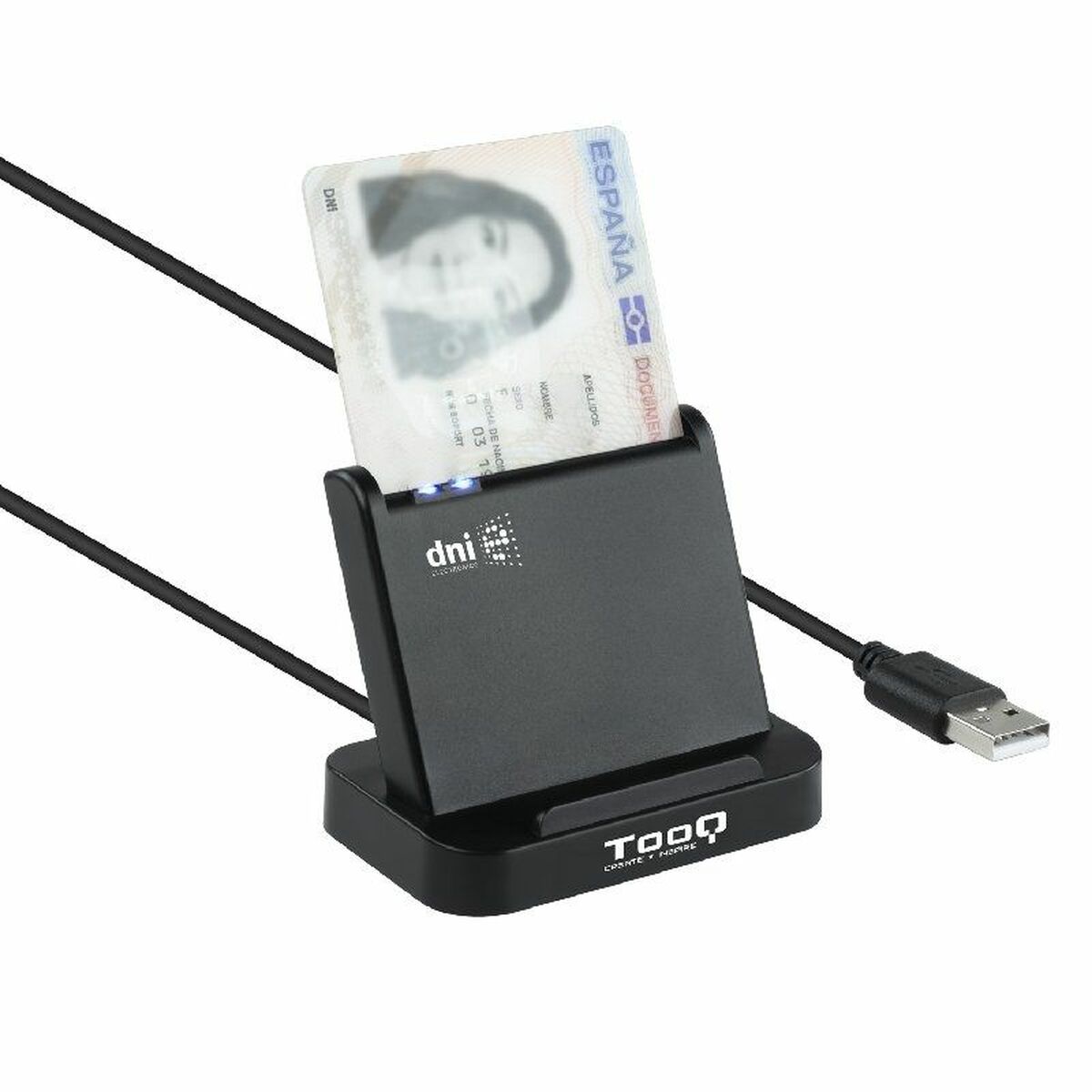 Smart Card Reader TooQ TQR-220B Black Smart Card Reader TooQ TQR-220B Black