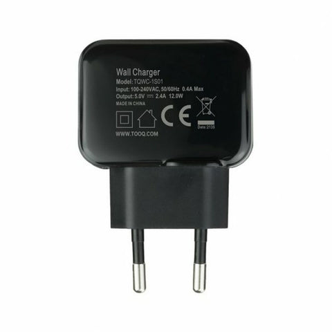 Wall Charger TooQ TQWC-1S01 Black 12 W Wall Charger TooQ TQWC-1S01 Black 12 W
