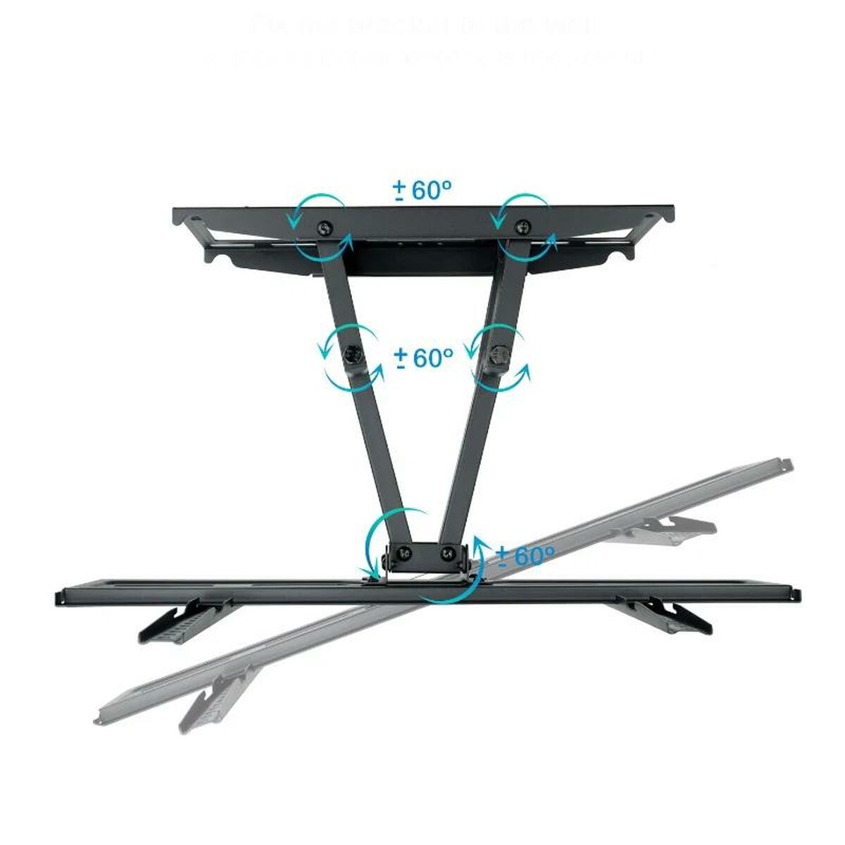 TV Wall Mount with Arm TooQ LP7866TN-B 40 kg TV Wall Mount with Arm TooQ LP7866TN-B 40 kg