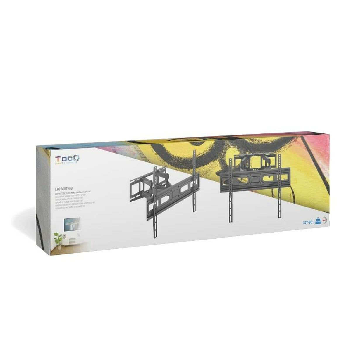 TV Wall Mount with Arm TooQ LP7866TN-B 40 kg TV Wall Mount with Arm TooQ LP7866TN-B 40 kg