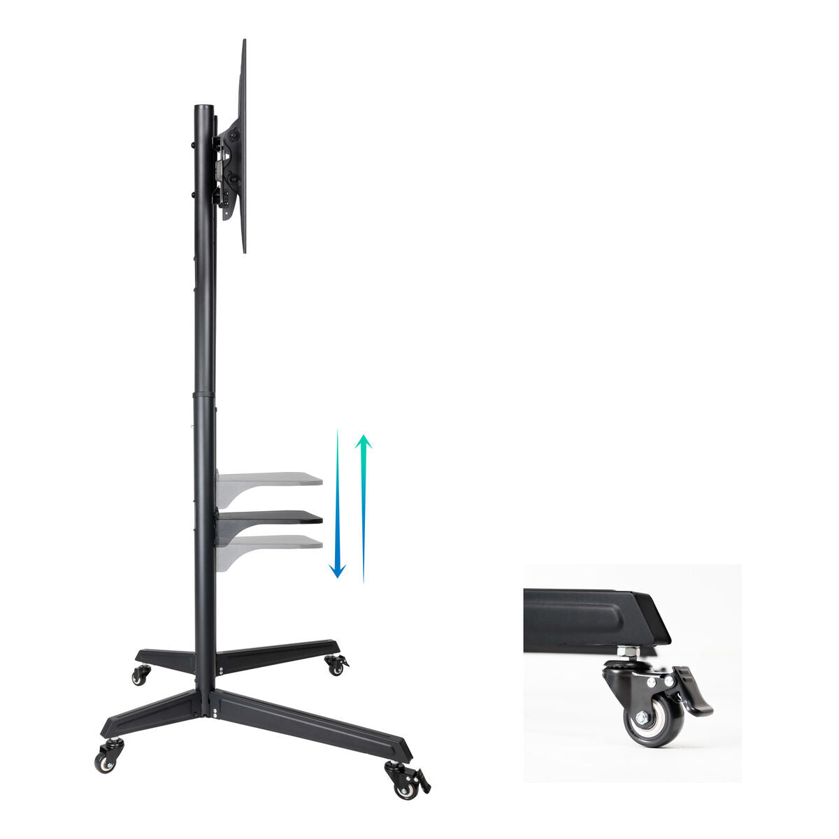 Trolley TooQ FS1170M-B 37"-70" 50 kg Trolley TooQ FS1170M-B 37"-70" 50 kg