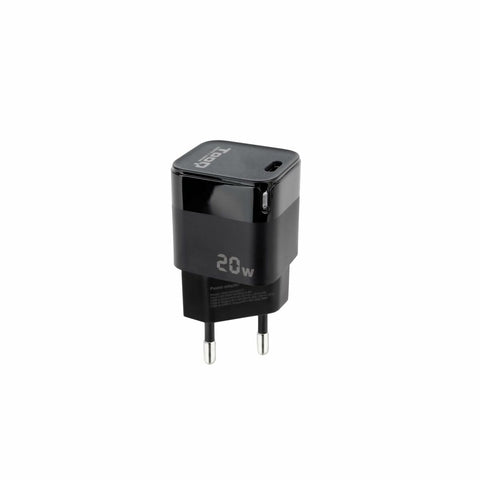 Wall Charger TooQ TQWC-PD20 Black 20 W (1 Unit) Wall Charger TooQ TQWC-PD20 Black 20 W (1 Unit)