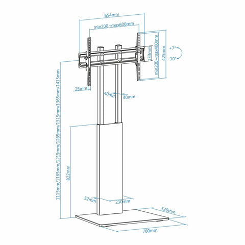 TV Mount TooQ FS2288M-B 32"-85" 40 kg TV Mount TooQ FS2288M-B 32"-85" 40 kg