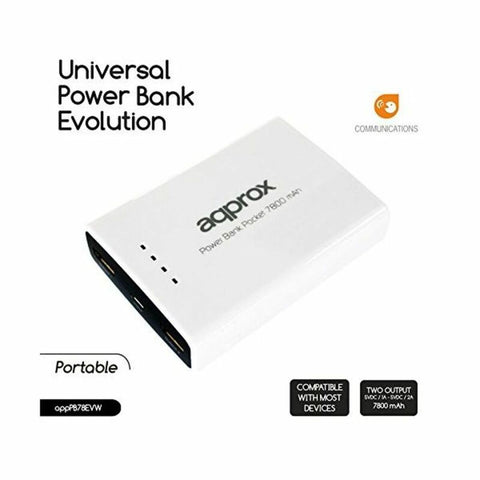 Power Bank approx! APPPB78EVW White Power Bank approx! APPPB78EVW White