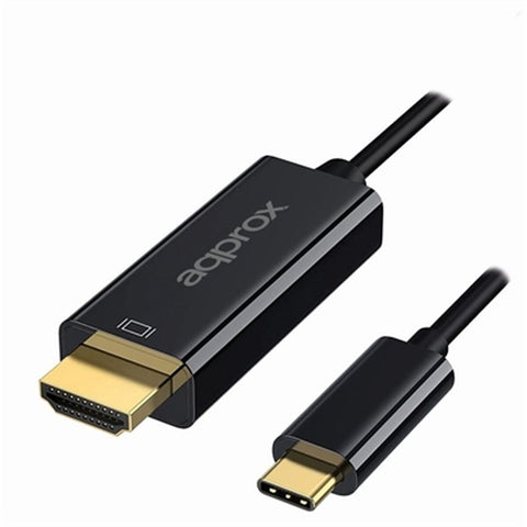 USB-C to HDMI Cable approx! APPC52 Black 4K Ultra HD USB-C to HDMI Cable approx! APPC52 Black 4K Ultra HD