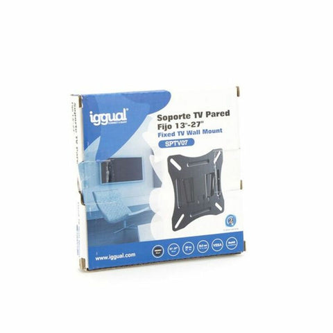 Fixed TV Support iggual SPTV07 IGG314616 13"-27" Black Fixed TV Support iggual SPTV07 IGG314616 13"-27" Black