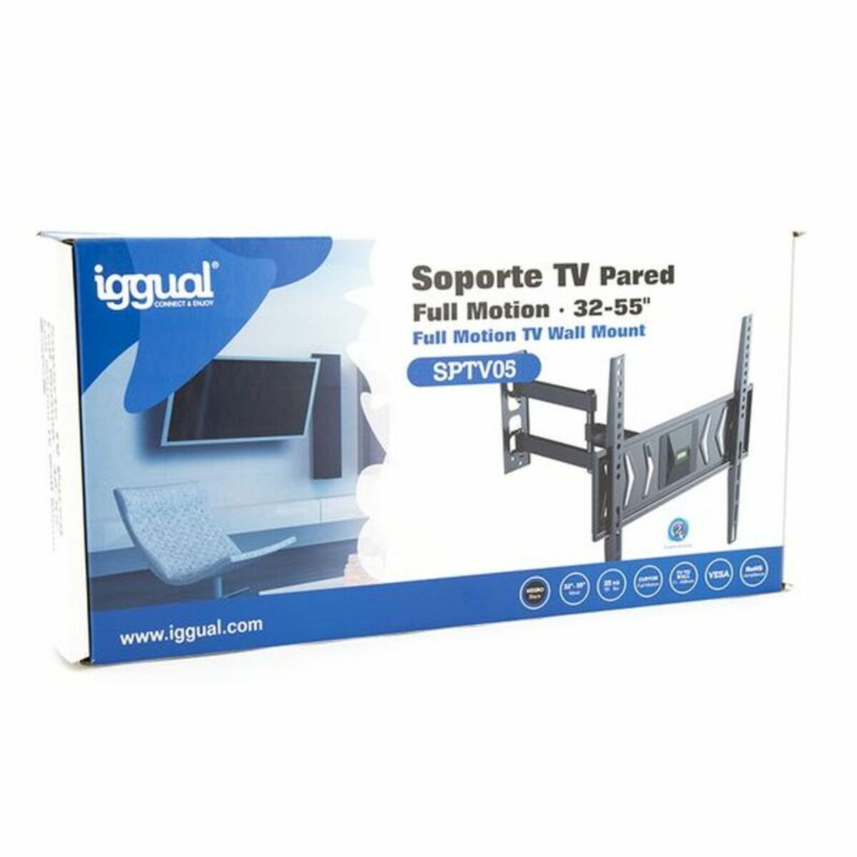 TV Mount iggual SPTV05 IGG314630 32"-55" 25 kg TV Mount iggual SPTV05 IGG314630 32"-55" 25 kg