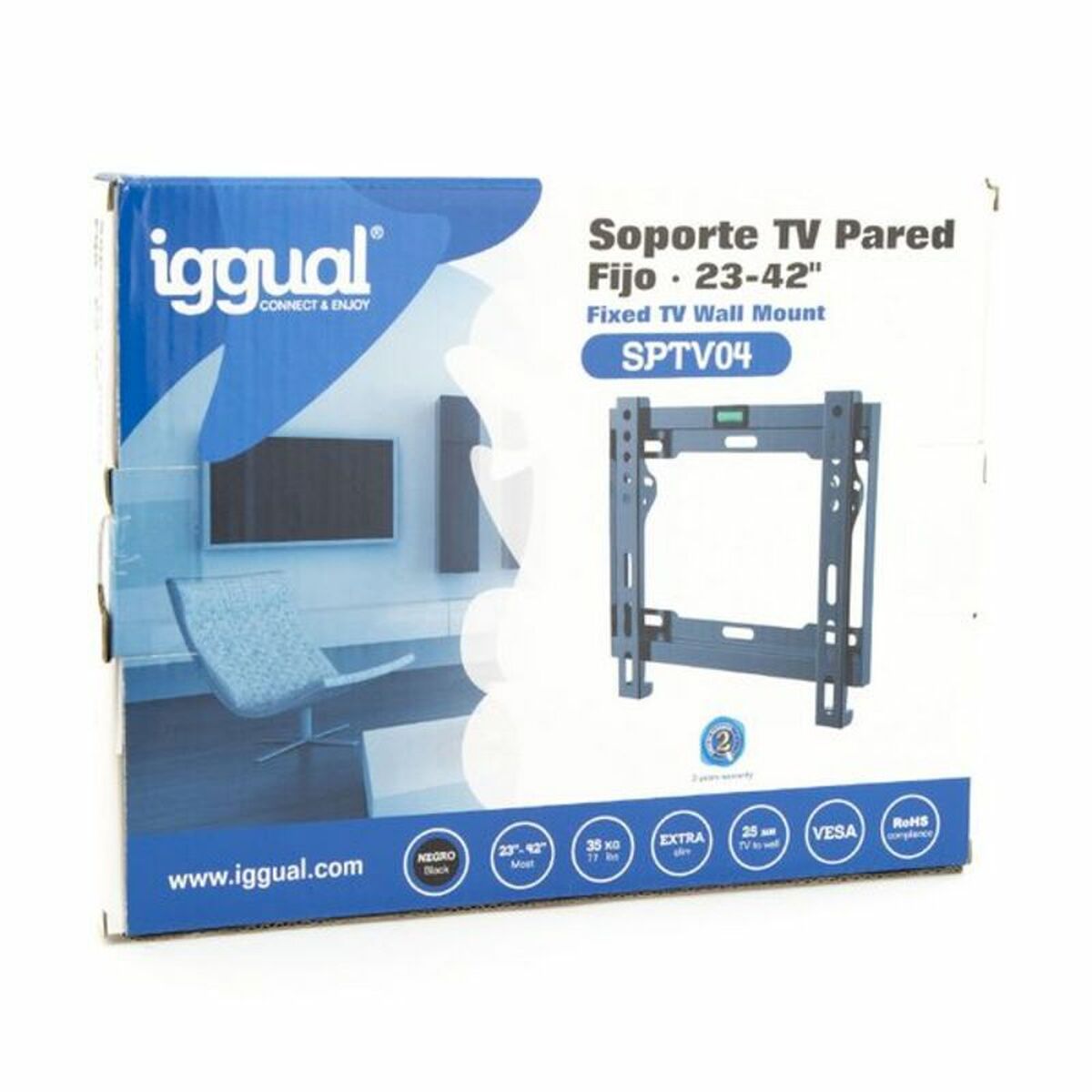 Fixed TV Support iggual SPTV04 IGG314647 23"-42" Black Fixed TV Support iggual SPTV04 IGG314647 23"-42" Black