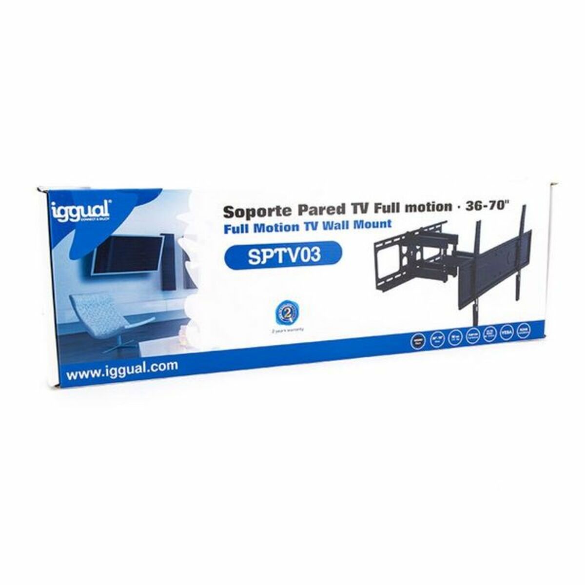 TV Mount iggual SPTV03 IGG314654 36"-70" 50 kg TV Mount iggual SPTV03 IGG314654 36"-70" 50 kg