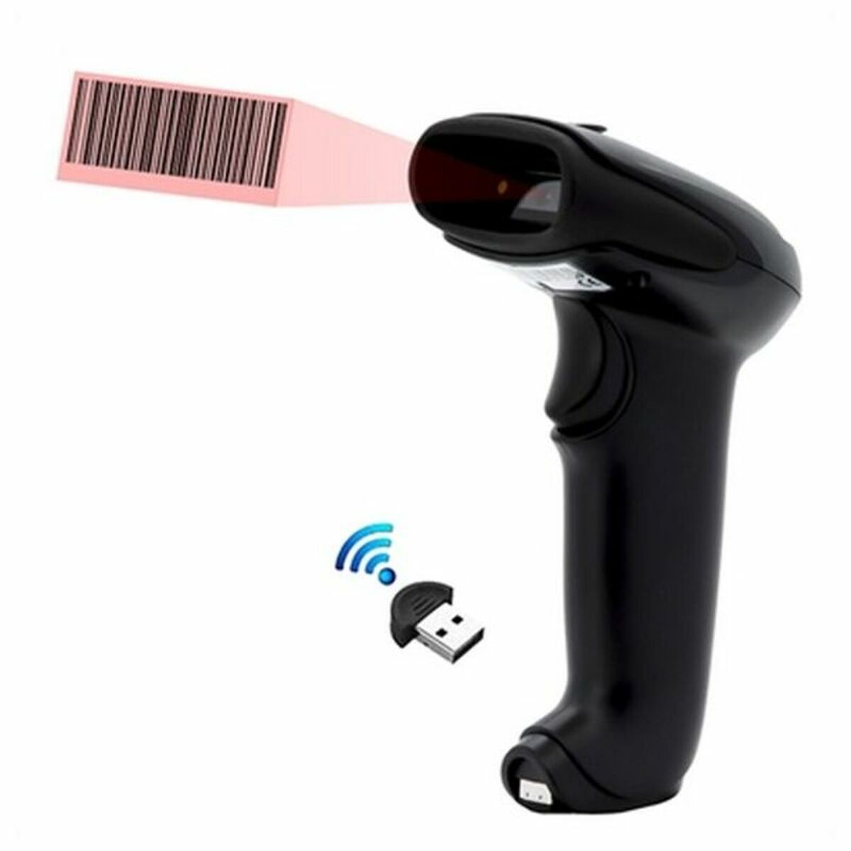 Barcode Reader iggual L1DLBT 300 scan/s LED Bluetooth Laser Barcode Reader iggual L1DLBT 300 scan/s LED Bluetooth Laser
