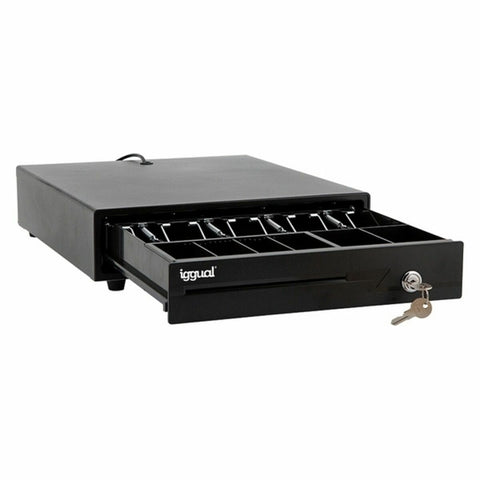 Cash Register Drawer iggual IGG316368 Black Multicolour Cash Register Drawer iggual IGG316368 Black Multicolour