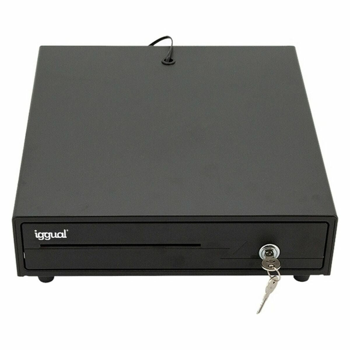 Cash Register Drawer iggual IGG316368 Black Multicolour Cash Register Drawer iggual IGG316368 Black Multicolour