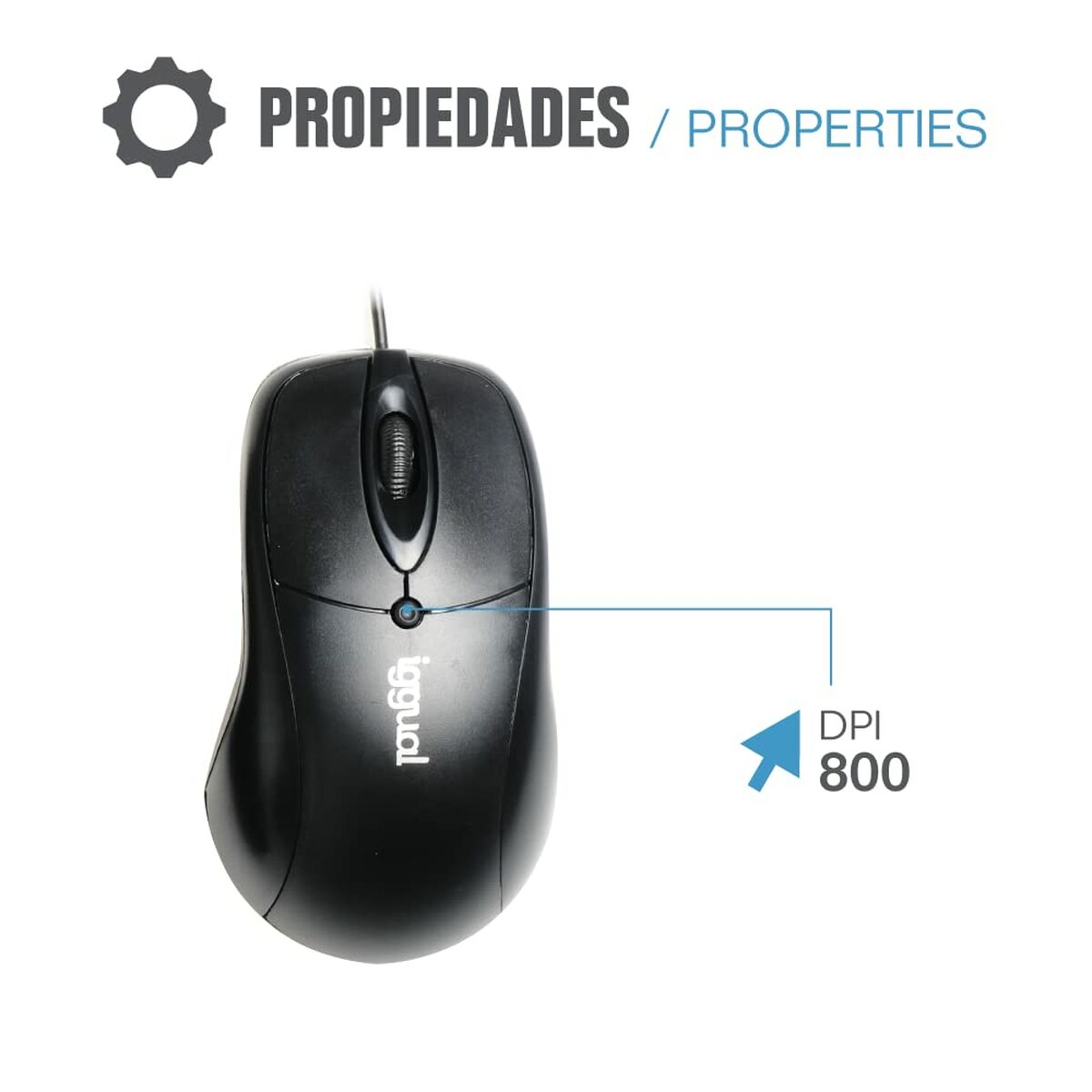 Keyboard and Mouse iggual QWERTY USB Black Spanish Qwerty Keyboard and Mouse iggual QWERTY USB Black Spanish Qwerty