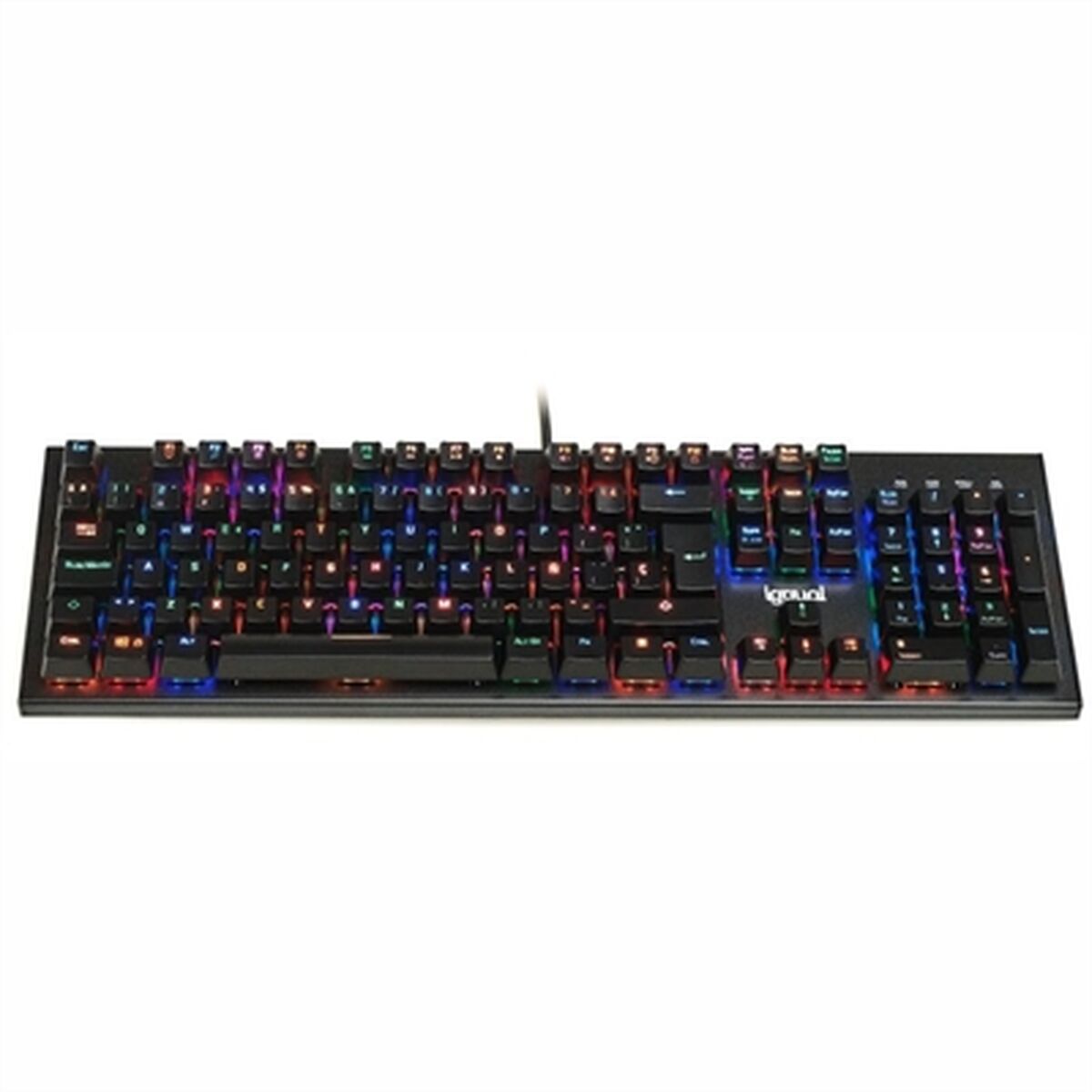 Keyboard iggual OBSIDIAN RGB Black Spanish Qwerty Keyboard iggual OBSIDIAN RGB Black Spanish Qwerty