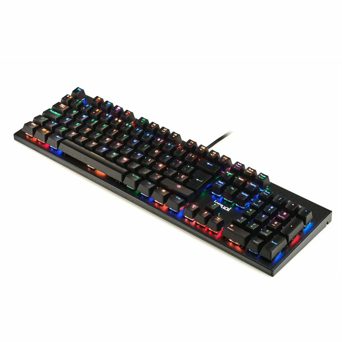 Keyboard iggual OBSIDIAN RGB Black Spanish Qwerty Keyboard iggual OBSIDIAN RGB Black Spanish Qwerty
