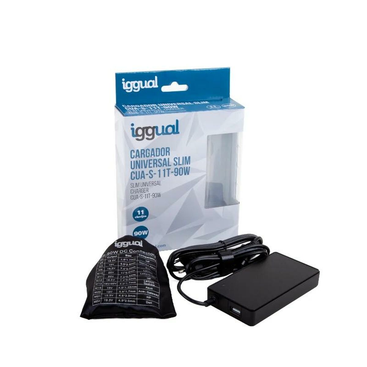 Laptop Charger iggual IGG318065 90 W Laptop Charger iggual IGG318065 90 W