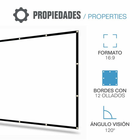 Projection Screen iggual ECO COST 100 100" Projection Screen iggual ECO COST 100 100"