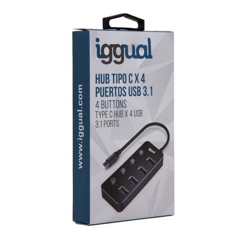 USB Hub iggual IGG318485 USB Hub iggual IGG318485