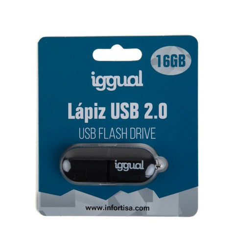 USB stick iggual IGG318492 Black USB 2.0 x 1 USB stick iggual IGG318492 Black USB 2.0 x 1