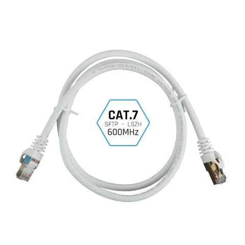 FTP Category 7 Rigid Network Cable iggual IGG318614 White 15 m FTP Category 7 Rigid Network Cable iggual IGG318614 White 15 m