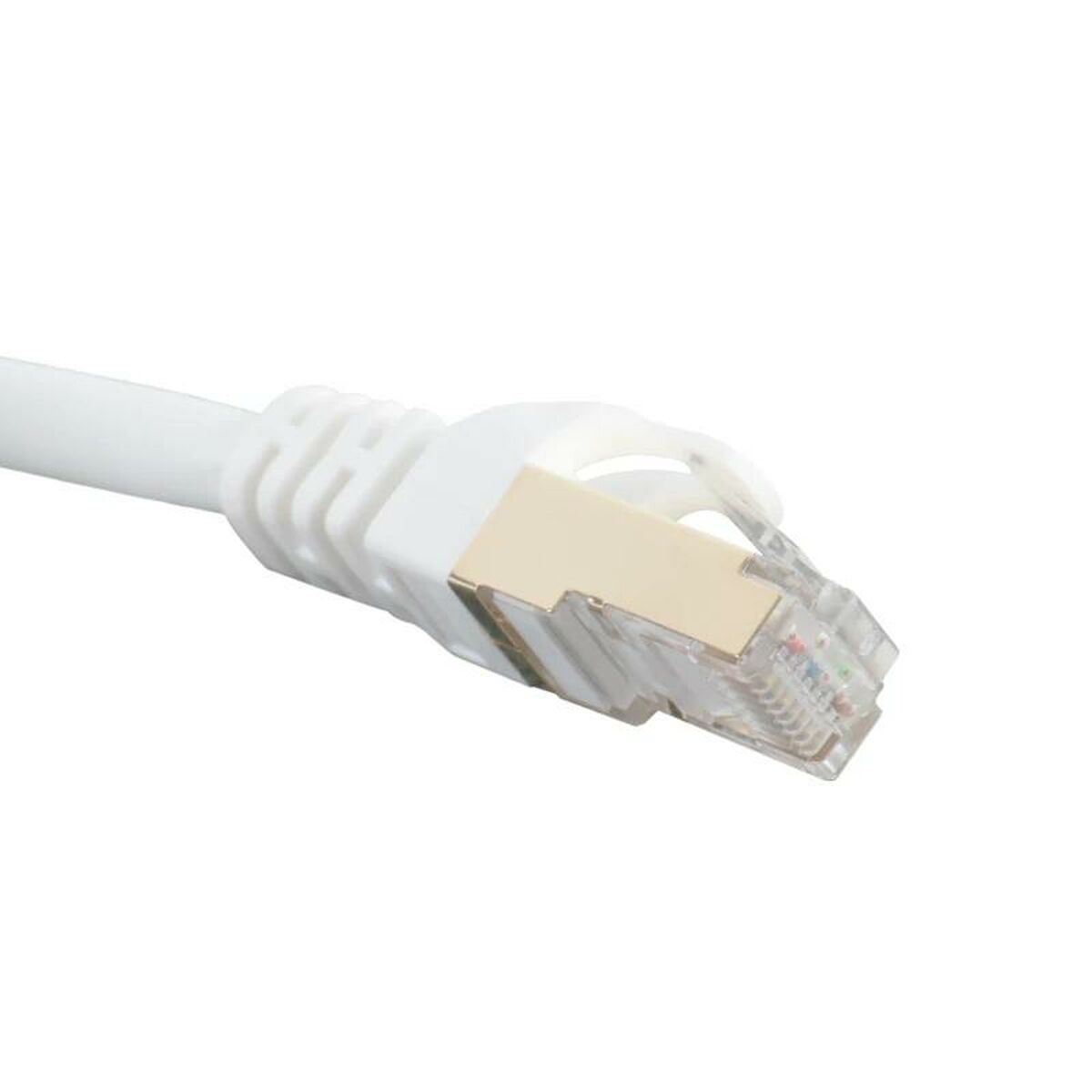FTP Category 7 Rigid Network Cable iggual IGG318621 White 10 m FTP Category 7 Rigid Network Cable iggual IGG318621 White 10 m