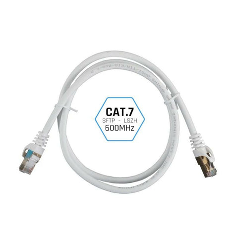 FTP Category 7 Rigid Network Cable iggual IGG318638 White 5 m FTP Category 7 Rigid Network Cable iggual IGG318638 White 5 m