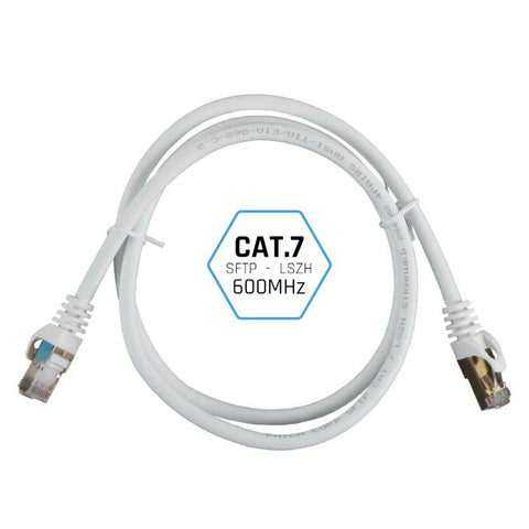 FTP Category 7 Rigid Network Cable iggual IGG318645 White 3 m FTP Category 7 Rigid Network Cable iggual IGG318645 White 3 m