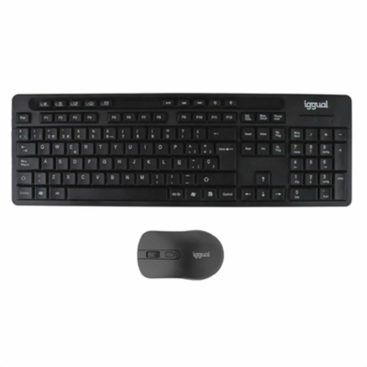 Keyboard and Mouse iggual WMK-BUSINESS2 Black Spanish Qwerty Keyboard and Mouse iggual WMK-BUSINESS2 Black Spanish Qwerty