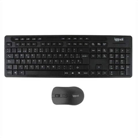 Keyboard and Mouse iggual WMK-BUSINESS2 Black Spanish Qwerty Keyboard and Mouse iggual WMK-BUSINESS2 Black Spanish Qwerty