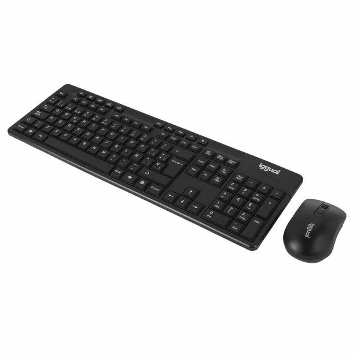 Keyboard and Mouse iggual WMK-BUSINESS2 Black Spanish Qwerty Keyboard and Mouse iggual WMK-BUSINESS2 Black Spanish Qwerty