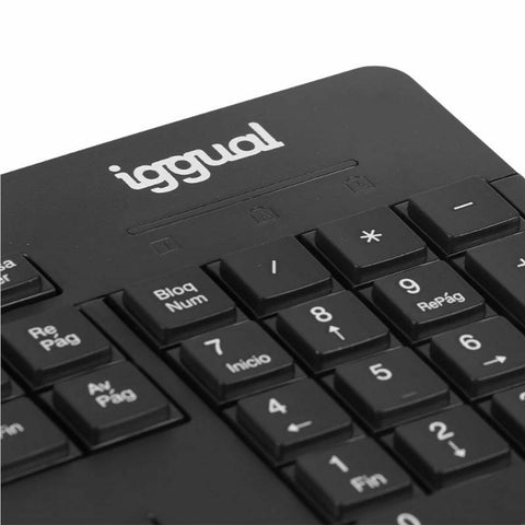 Keyboard and Mouse iggual WMK-BUSINESS2 Black Spanish Qwerty Keyboard and Mouse iggual WMK-BUSINESS2 Black Spanish Qwerty
