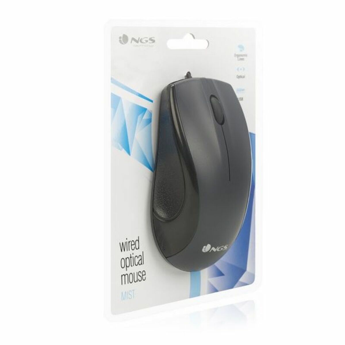 Optical mouse NGS MIST Black Optical mouse NGS MIST Black