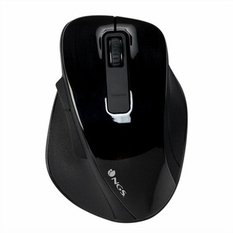Optical Wireless Mouse NGS BOWBLACK Black 1600 dpi (1 Unit) Optical Wireless Mouse NGS BOWBLACK Black 1600 dpi (1 Unit)