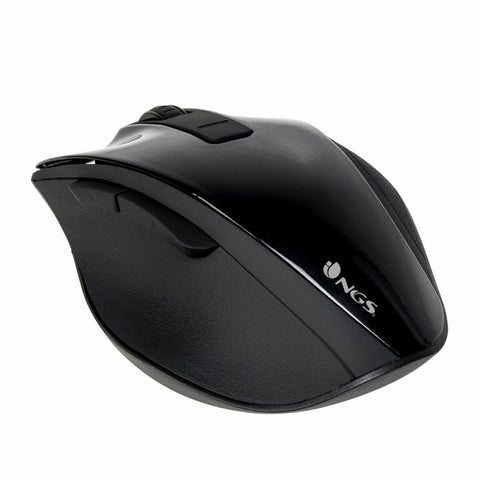 Optical Wireless Mouse NGS BOWBLACK Black 1600 dpi (1 Unit) Optical Wireless Mouse NGS BOWBLACK Black 1600 dpi (1 Unit)