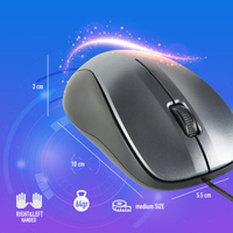 Optical mouse NGS NGS-MOUSE-1091 Grey 1200 DPI Optical mouse NGS NGS-MOUSE-1091 Grey 1200 DPI