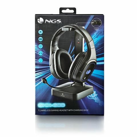 Gaming Headset with Microphone NGS GHX-600 Black (1 Unit) Gaming Headset with Microphone NGS GHX-600 Black (1 Unit)