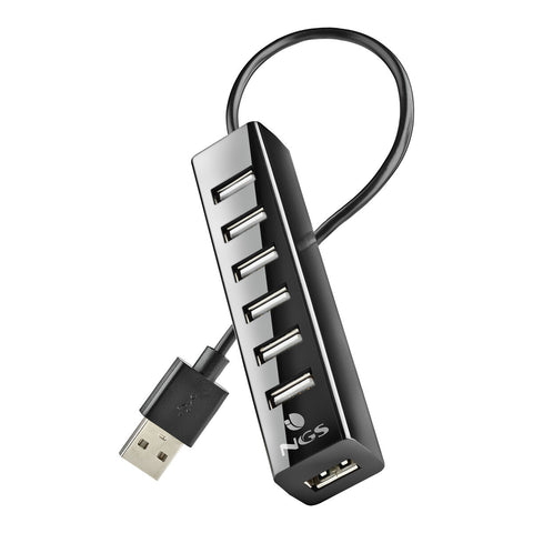 USB Hub NGS IHUB7 TINY Black USB Hub NGS IHUB7 TINY Black