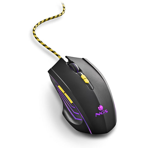Gaming Mouse NGS GMX-123 Black 3200 DPI (1 Unit) Gaming Mouse NGS GMX-123 Black 3200 DPI (1 Unit)