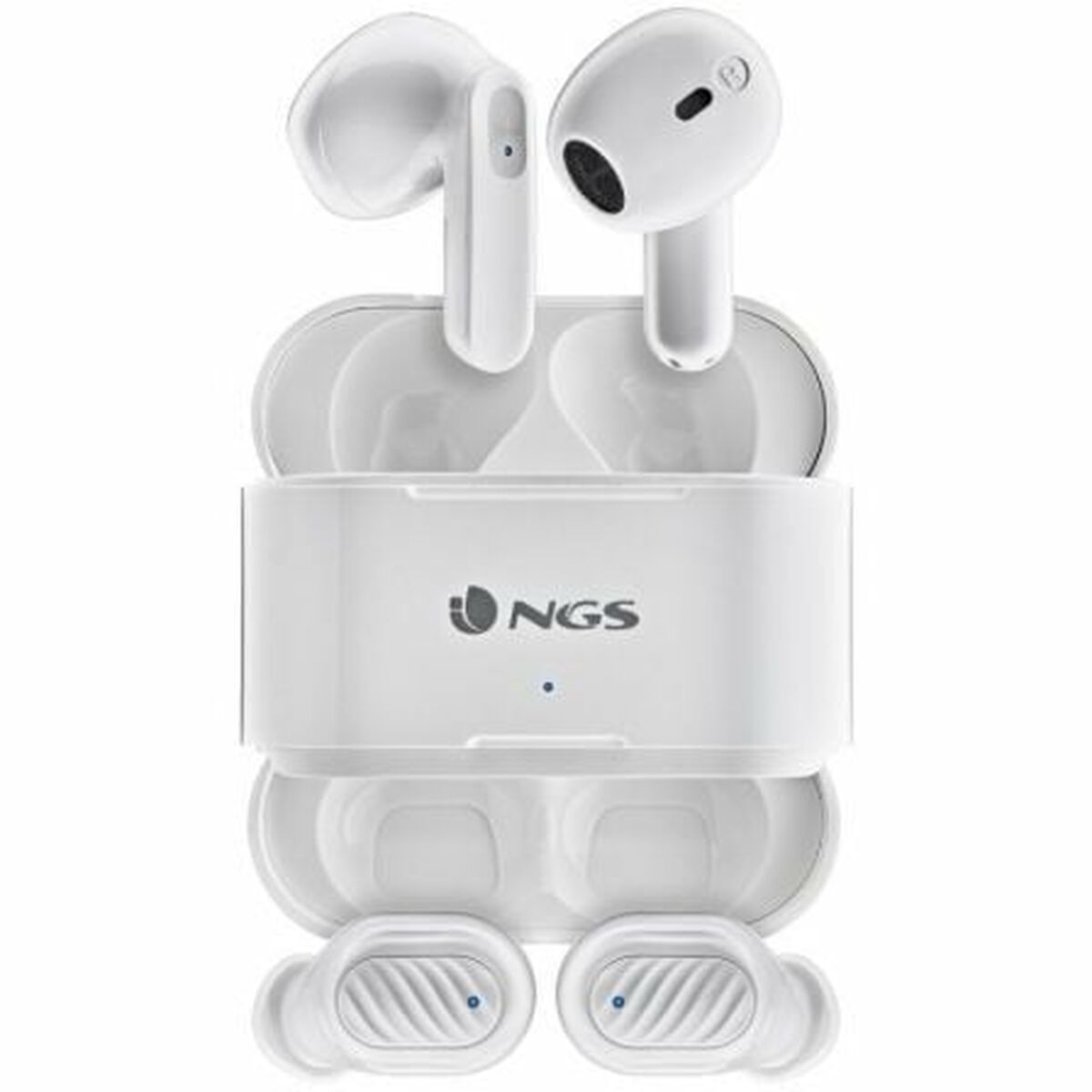 In-ear Bluetooth Headphones NGS ARTICA DUO White In-ear Bluetooth Headphones NGS ARTICA DUO White