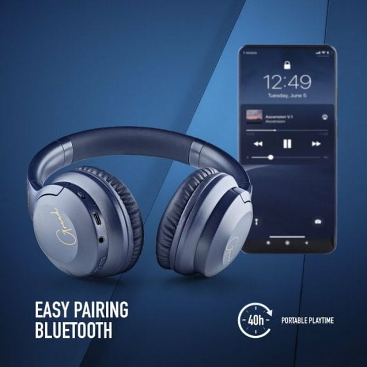 Headphones with Microphone NGS ARTICAGREEDBLUE Blue Headphones with Microphone NGS ARTICAGREEDBLUE Blue