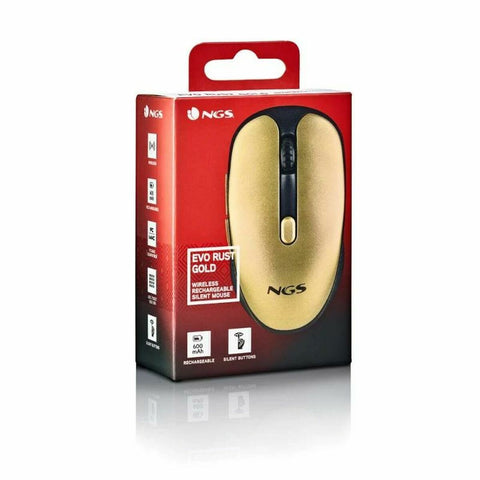Mouse NGS EVO RUST Golden 1600 dpi Mouse NGS EVO RUST Golden 1600 dpi