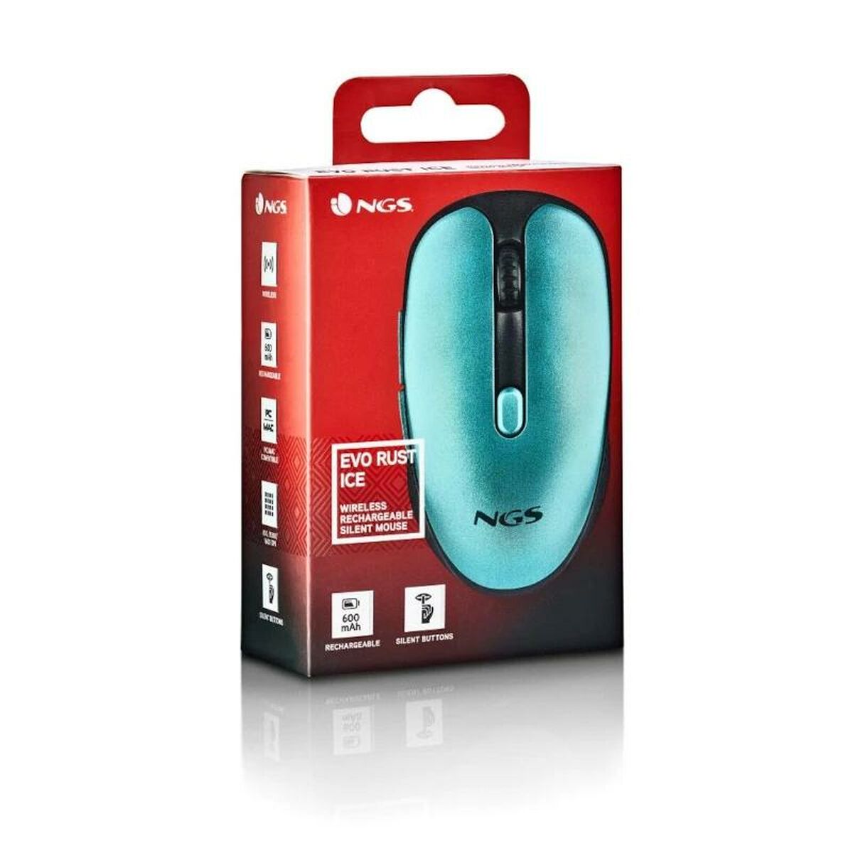 Mouse NGS EVO RUST Green 1600 dpi Mouse NGS EVO RUST Green 1600 dpi