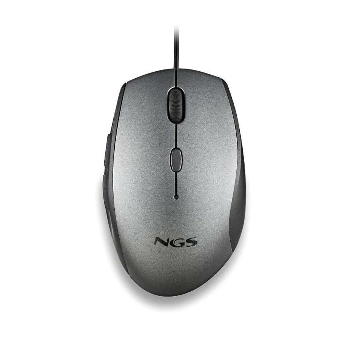 Mouse NGS MOTHGRAY Grey 1600 dpi (1 Unit) Mouse NGS MOTHGRAY Grey 1600 dpi (1 Unit)