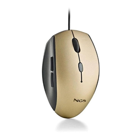 Mouse NGS MOTHGOLD 1600 dpi Golden (1 Unit) Mouse NGS MOTHGOLD 1600 dpi Golden (1 Unit)