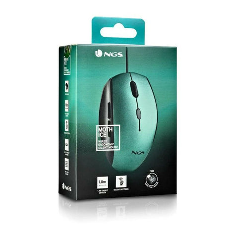 Mouse NGS MOTHICE Green 1600 dpi Mouse NGS MOTHICE Green 1600 dpi