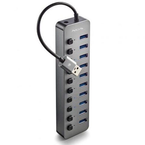 USB Hub NGS IHUB10 Grey USB Hub NGS IHUB10 Grey