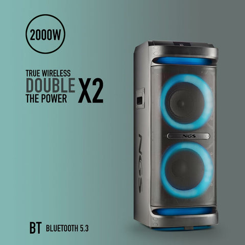 Portable Bluetooth Speakers NGS WILDSPACE2 Black Portable Bluetooth Speakers NGS WILDSPACE2 Black