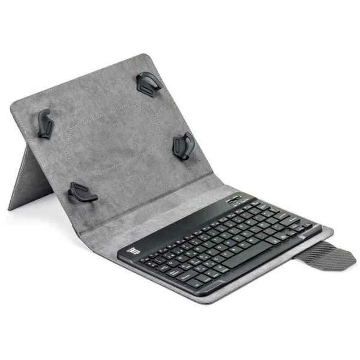 Bluetooth Keyboard with Support for Tablet Maillon Technologique MTKEYBLUECB 9.7"-10.2" Black Spanish Spanish Qwerty Bluetooth Keyboard with Support for Tablet Maillon Technologique MTKEYBLUECB 9.7"-10.2" Black Spanish Spanish Qwerty