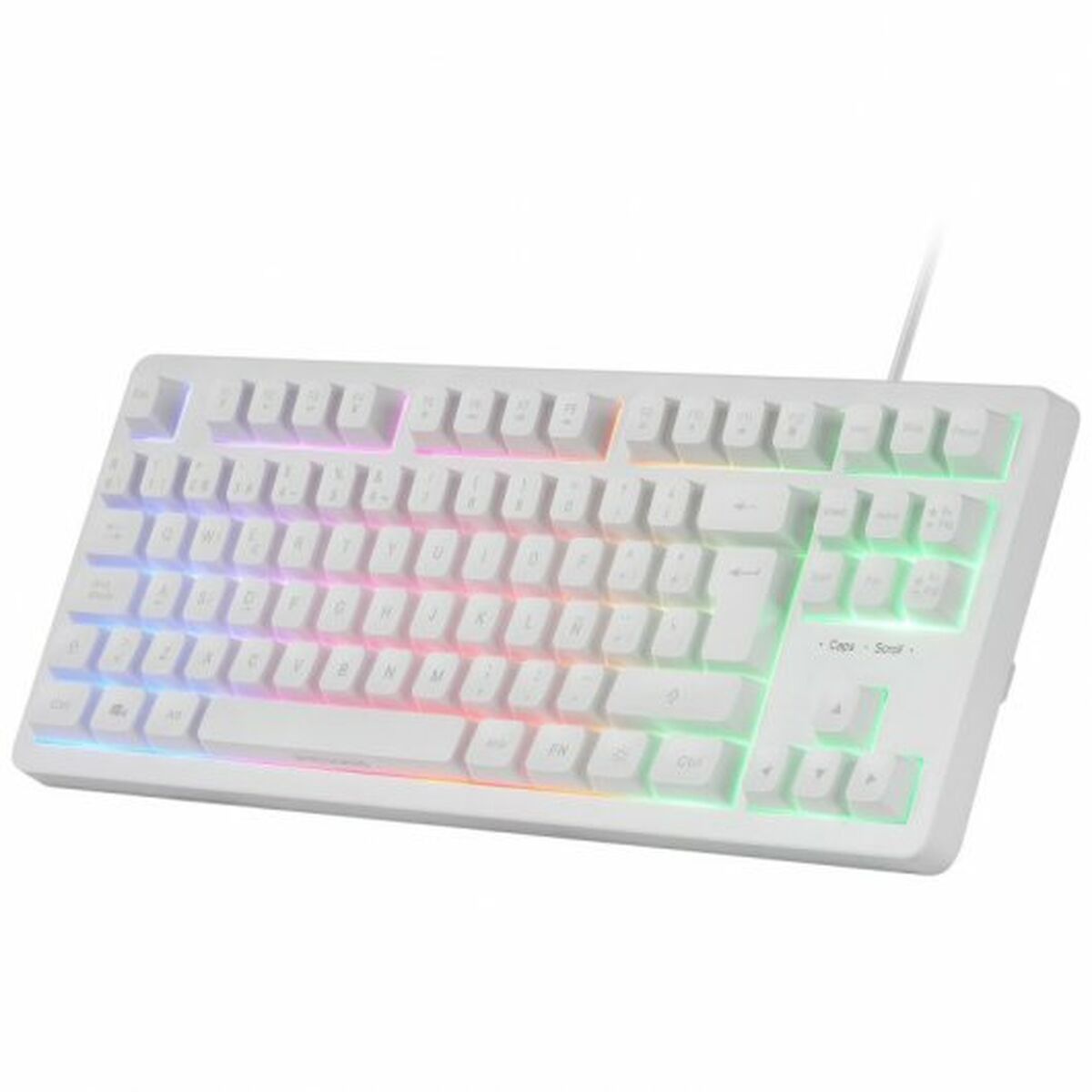 Keyboard and Mouse Mars Gaming MCPRGB3WES White Keyboard and Mouse Mars Gaming MCPRGB3WES White